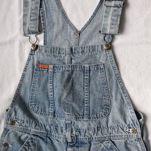 Vintage short jean overalls